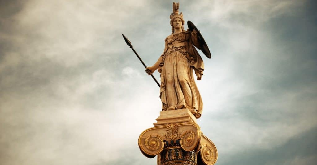 Atenea la diosa griega de la sabiduría