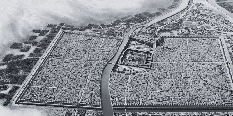 Éufrates dividía la ciudad de Babilonia en dos partes unidas