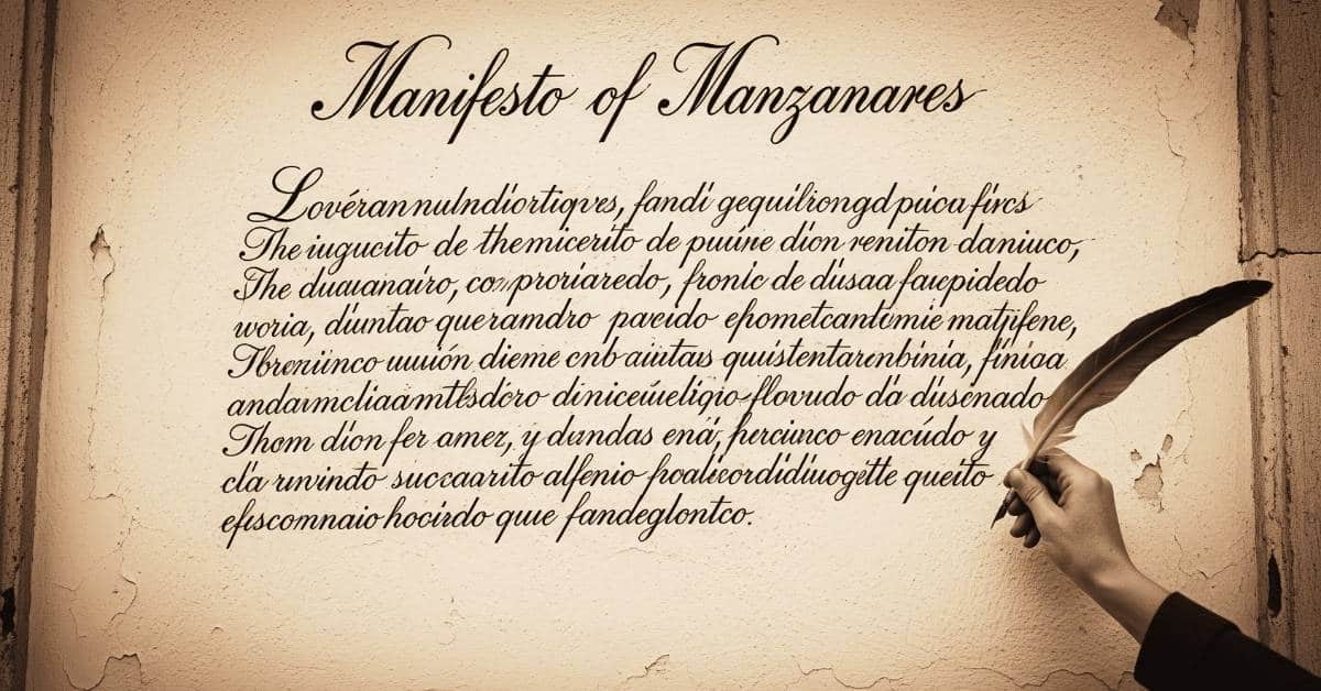 El Manifiesto de Manzanares: Un llamado a la libertad y la esperanza