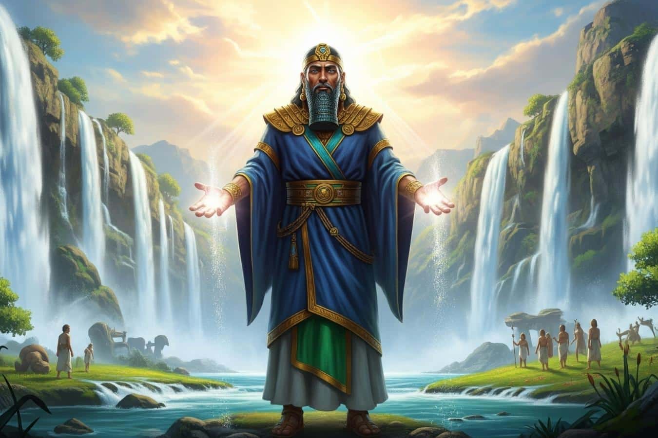 Enki/Ea: Dios de las aguas dulces, sabiduría y magia.