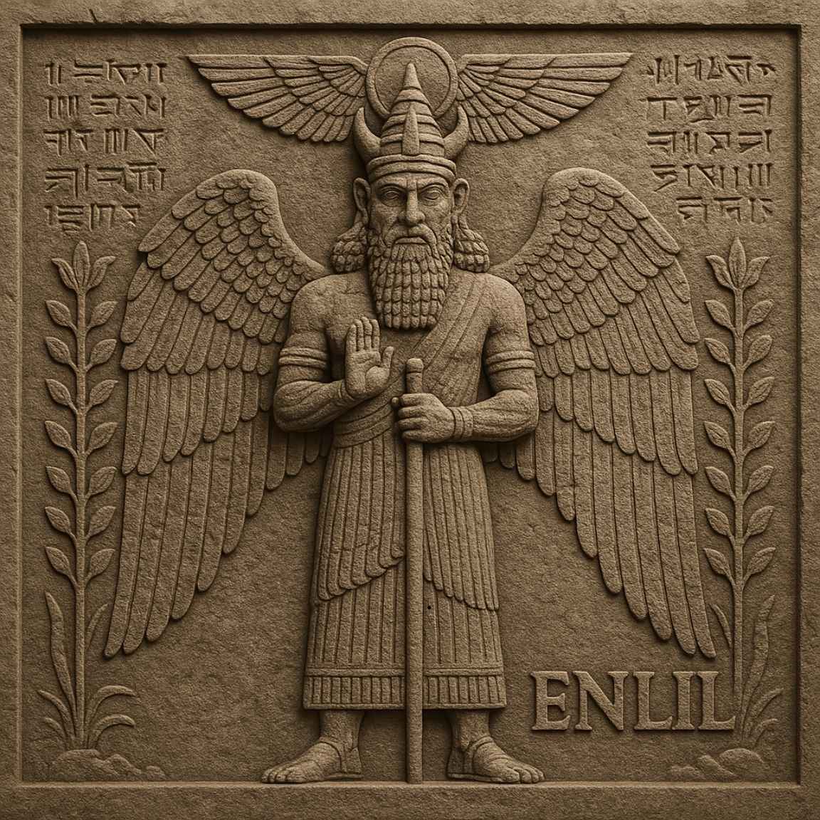 Enlil: El dios de la autoridad y el viento en la mitología mesopotámica